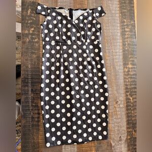 Tea Party Dress Vintage Polka Dot 1950s Derby Pencil Bodycon for Women Ladies